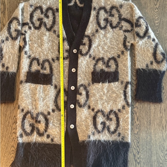 NWT Gucci Reverible Mohair cardigan size S fit for M/L - Picture 4 of 9